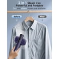 thumbnail image 2 of Vaporizador de Ropa Sundu 1200W Portátil Tanque 100ml Azul, 2 of 8