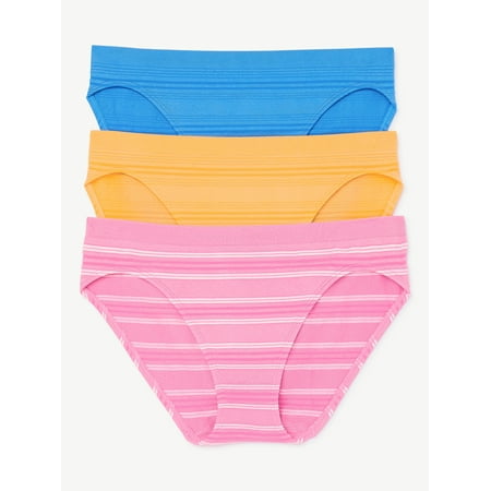 

Joyspun Women s Seamless Bikini Panties 3-Pack Sizes XS to 3X
