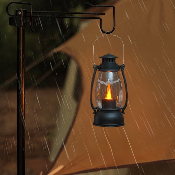 Konghyp LED Electronic Candle Light, Vintage Lantern, Flickering Flame Light, Portable Christmas Decoration, Cozy Ambient Night Light, Safe LED Candle Substitute