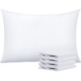 thumbnail image 1 of 100% Brushed Microfiber Pillowcases Set of 4, Soft and Cozy, Wrinkle, Fade, Stain Resistant, 20"x 30", White, 1 of 7