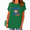 Green, variant on UNISHE Women's Vintage Multi Gear Baseball Mom Squad Softball Glove Drink Funny Club Text Graphic Short Sleeve T-Shirts Black Tops