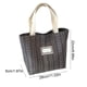 thumbnail image 3 of Bolso Tote de Lona a Rayas para Mujer | Bolso de Hombro para Estudiantes y Viajeros | Mochila de Gran Capacidad para La Escuela y El Trabajo | 28 X 21 X 5 Cm, 3 of 6