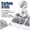thumbnail image 2 of 1 caja de 960 piezas, caja de acero inoxidable 304, cabeza plana, tornillo de rosca M2, tornillo de cruceta, tornillo autoportante, tornillo de cola puntiaguda, 2 of 5