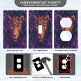 thumbnail image 5 of Switch Panel Switch Decoration 2.76x4.53x0.28 Inches Duplex Outlets Switch Plate Wall Plates Living Room Kitchen Bedroom Study Switches Purple Cougars, 5 of 8