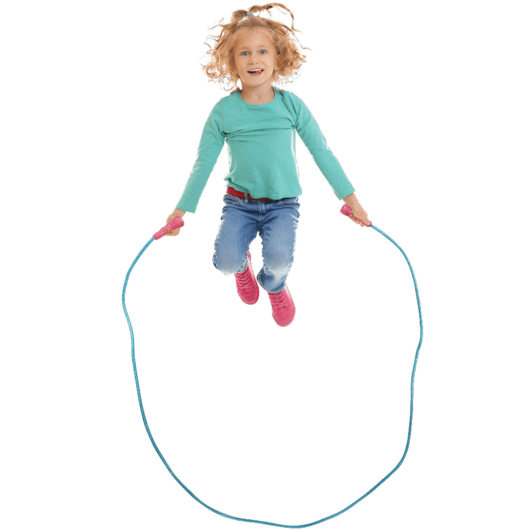 Goofy Foot Designs Jump Rope - Includes 7 Foot Glitter Infused Jump Rope,  10 Jacks & Ball, 2 Chinese Jump Ropes - Provides House of Active Fun for  both Indoors & Outdoors! 