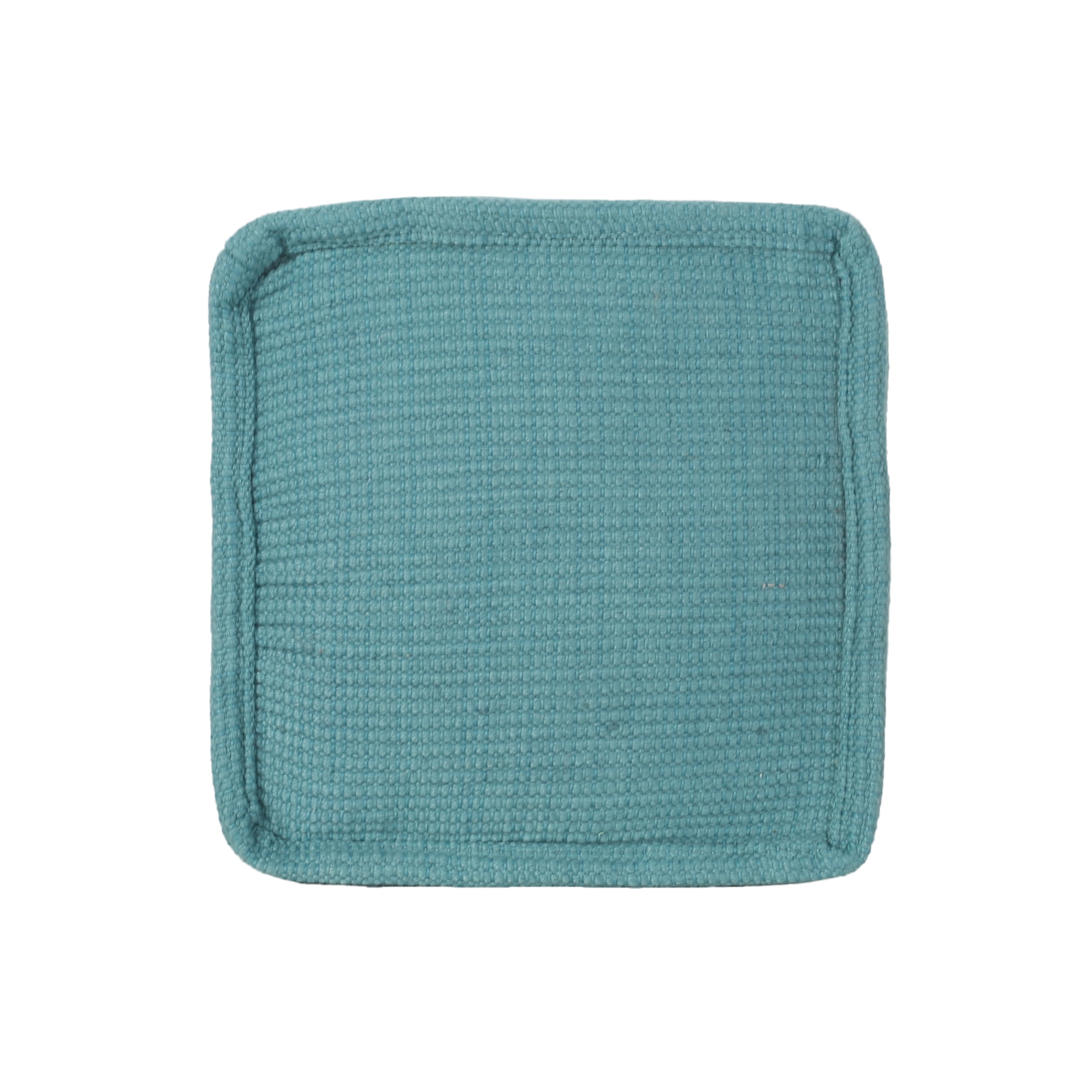 Noble House Ezra Boho Yarn Pouf, Teal