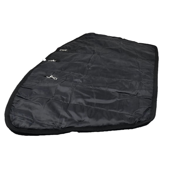 Jeffers Waterproof Horse Neck Rug, Black - 1680 Denier Insulated Turnout Neck Cover, 240g Polyfill, Breathable Winter Horse Rug for Cold and Wet Weather, Adjustable Hook & Loop Closure - Medium