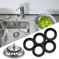 thumbnail image 3 of 5Pcs Replacement Rubber Seal For Franke Strainer Plug Washer For Kitchen Sink Part, 3 of 5