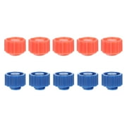 Hemoton 100Pcs Syringe Tip Caps Plastic Luer Lock Caps Dispensing Needle End Caps