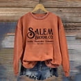 thumbnail image 2 of HCYSFG Women Salem Broom Co Sweatshirt Halloween Graphic Letter Print Crewneck Long Sleeve Casual Pullover Loose Festive Top, 2 of 4