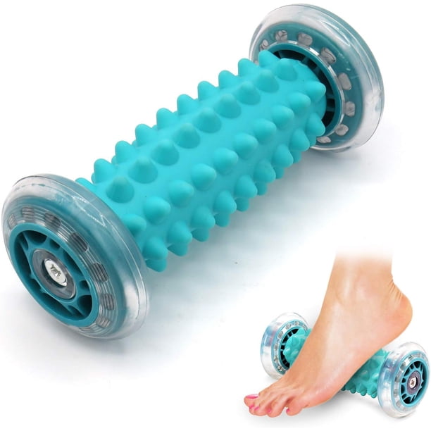 Rodillo masajeador de pies, rodillo para aliviar la fascitis plantar, rodillo masajeador muscular de tejido profundo para dolor de arco del pie, dolor de talón, dolor de manos en las piernas
