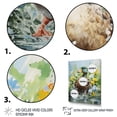 thumbnail image 3 of Designart "Springtime Splash Duck Blooms" Animals Framed Wall Art - Traditional Green Duck Bedroom Framed Canvas Wall Art, 3 of 6