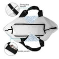thumbnail image 4 of Fotbe Gray White Floral Bolsa Tote Estética de Lona con Estampado para Mujer - Bolsa Reutilizable de Hombro Casual para Vacaciones, Compras, Trabajo y Gimnasio, 4 of 8