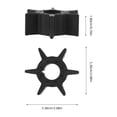 thumbnail image 2 of FUTUREORYY Black ABS Compact Pump Impeller 1Set Efficient Water Flow for Boat Operation, 2 of 8