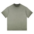 thumbnail image 4 of Women's V Neck Short Sleeve T-Shirt Tops Blouses for Casual Daily Wear Loose Fit Solid Color Soft Breathable Fashion Essential Gift for Women | Aestivo,Army Green L, 4 of 7