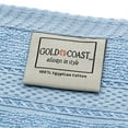 thumbnail image 3 of Gold Coast Egyptian Cotton Cottage Blue Bath Sheet and 4 Washcloths Set, 3 of 4