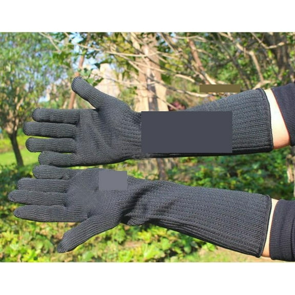 Long Cut Resistant Working Gloves with Stainless Steel Wire Protective Safety Gloves
