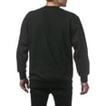 thumbnail image 2 of Pro Club Men's Heavyweight Crew Neck Fleece Pullover Sweater - Black - Medium, 2 of 4
