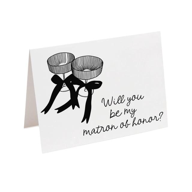 Tarjeta palmpaperie Propuesta para dama de honor principal tamaño A2 11 x 14 cm