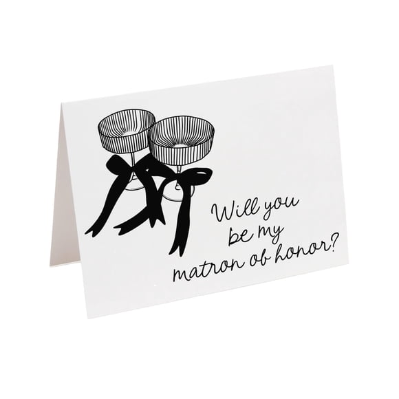 Tarjeta palmpaperie Propuesta para dama de honor principal tamaño A2 11 x 14 cm