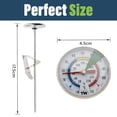 thumbnail image 4 of Frothy Milk Thermometer With 175mm Stainless Steel Probe and Clip Barista Coffee, 4 of 8
