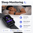 thumbnail image 5 of Smart Watch for Men Women, 1.91" Touch Screen Smartwatch for Android iPhone, Alexa Built-in, Fitness Tracker with Bluetooth Call, 100+ Sports Modes, IP68 Waterproof, Sleep Monitor, 5 of 7