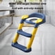 thumbnail image 2 of con escalón taburete manijas de escalera asiento de inodoro para niños pequeños asiento acolchado suave antideslizante, 2 of 6