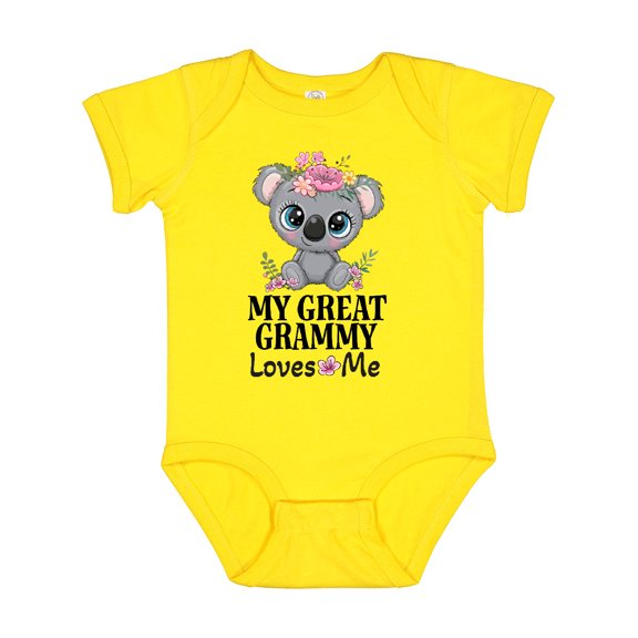 Inktastic My Great Grammy Loves Me Koala Girls Baby Bodysuit