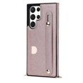 thumbnail image 3 of Funda sencilla para Samsung S23 con correa de mano y bandolera, función billetera, protección contra caídas y cubierta de piel sintética., 3 of 5