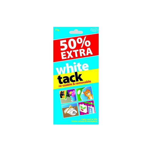 County Stationery Autocollant Blanc (Lot de 12)
