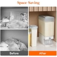 thumbnail image 2 of Rice Dispenser 25 Lbs 2Pcs, Rice Storage Container Moisture Proof, Cereal Dispenser for Pantry, BPA-Free, 2 of 7