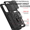 thumbnail image 4 of FIEWESEY for Samsung Galaxy A36 5G Case Built-in Slide Camera Cover & Kickstand Heavy Duty Protection Shockproof Phone Case for Samsung Galaxy A36 5G,Black, 4 of 8