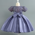 thumbnail image 7 of Girls Formal Dress Trendy Glitter Sequin Stain Patchwork Puffy Ball Gowns Cute Pageant Princess Flower Dresses, 7 of 7