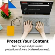 محرك الأقراص الصلبة الخارجي المحمول Toshiba Canvio Advance Plus بسعة 2 تيرابايت - عسل