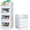 White, variant on Skywin Stackable Kitchen Organizing Food Storage Bins, Light Grey, 4 Pack