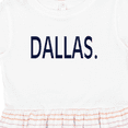 thumbnail image 4 of Inktastic Dallas in Blue Text Girls Toddler Dress, 4 of 5