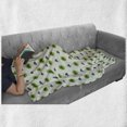 thumbnail image 6 of Floral Soft Flannel Fleece Throw Blanket, Clover Flowers Green Dots Cultural Irish St. Patrick's Day Pattern, Cozy Plush for Indoor and Outdoor Use, 60" x 80", Lime Green Dark Green, by Ambesonne, 6 of 6
