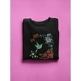 thumbnail image 3 of Hummingbird And Flowers. Sweatshirt Women -SPIdeals Designs, Female Medium, 3 of 4
