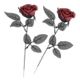 thumbnail image 2 of Rosas artificiales de Halloween con globos oculares, accesorios realistas para disfraz de cosplay. rojo, 2 of 9