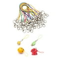 thumbnail image 2 of Geemin Set of 100 Wrist Lanyard Carabiner DIY Phone Lanyard Perfect Phone Accessories Phone Chain for USB Drives Jewelry Crafts, 2 of 7
