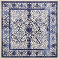 thumbnail image 1 of Unique Loom La Jolla Border Ornate Area Rug 8' x 8' Square Blue/Ivory, 1 of 1