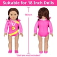 thumbnail image 4 of K.T. Fancy 18 Inch Doll Clothes and Accessories-Olympic Gymnastics Sports Set, 8 Pack Girl Doll Clothes Gymnastics Training Oufits for Play, No Doll, 4 of 7