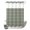 Sage Green, Celadon Green, variant on No Hook Shower Curtain, Sage Green Stripes Shower Curtains for Bathroom with See Through Top Window, Farmhouse Striped Modern Aesthetics Waterproof & Washable Bath Curtain Long 72"x78"