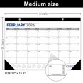 thumbnail image 4 of GuassLee Desk Calendar 2026-2027 - 18 Monthly Desktop Calendar 17" x 11.5" Runs from Jan. 2026-Jun. 2027 with Julian Dates for Students Family Office Easy Planning, 4 of 7