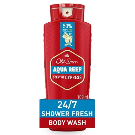 Old Spice Red Collection Body Wash Aqua Reef, Shower Clean, 24 Oz