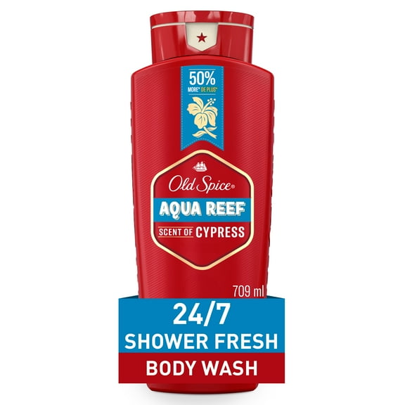 Old Spice Red Collection Body Wash Aqua Reef, Shower Clean, 24 Oz