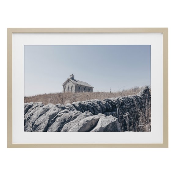 Stupell Industries Rustic Lodge One Room Schoolhouse Birch Framed Print Under Glass, 20 x 14, by Nathan Larson