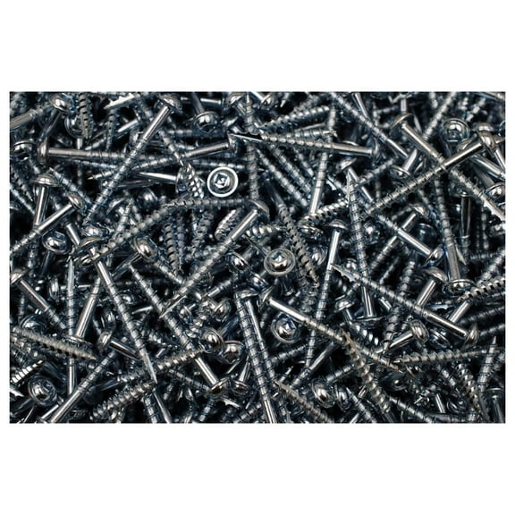 (500) Square Drive Washer Head 8 x 1-3/4 Pocket Hole Type 17 Coarse Wood Screw