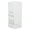 thumbnail image 2 of Tazas de vidrio con dibujos, 400 ml, para té, café y desayuno, elegante juego de vasos con diseño de gato, 2 of 8