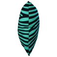 thumbnail image 2 of Everything Comfy Zebra Print Decorative Throw Pillow, 16x16 Inch, Teal/Black,, 2 of 4